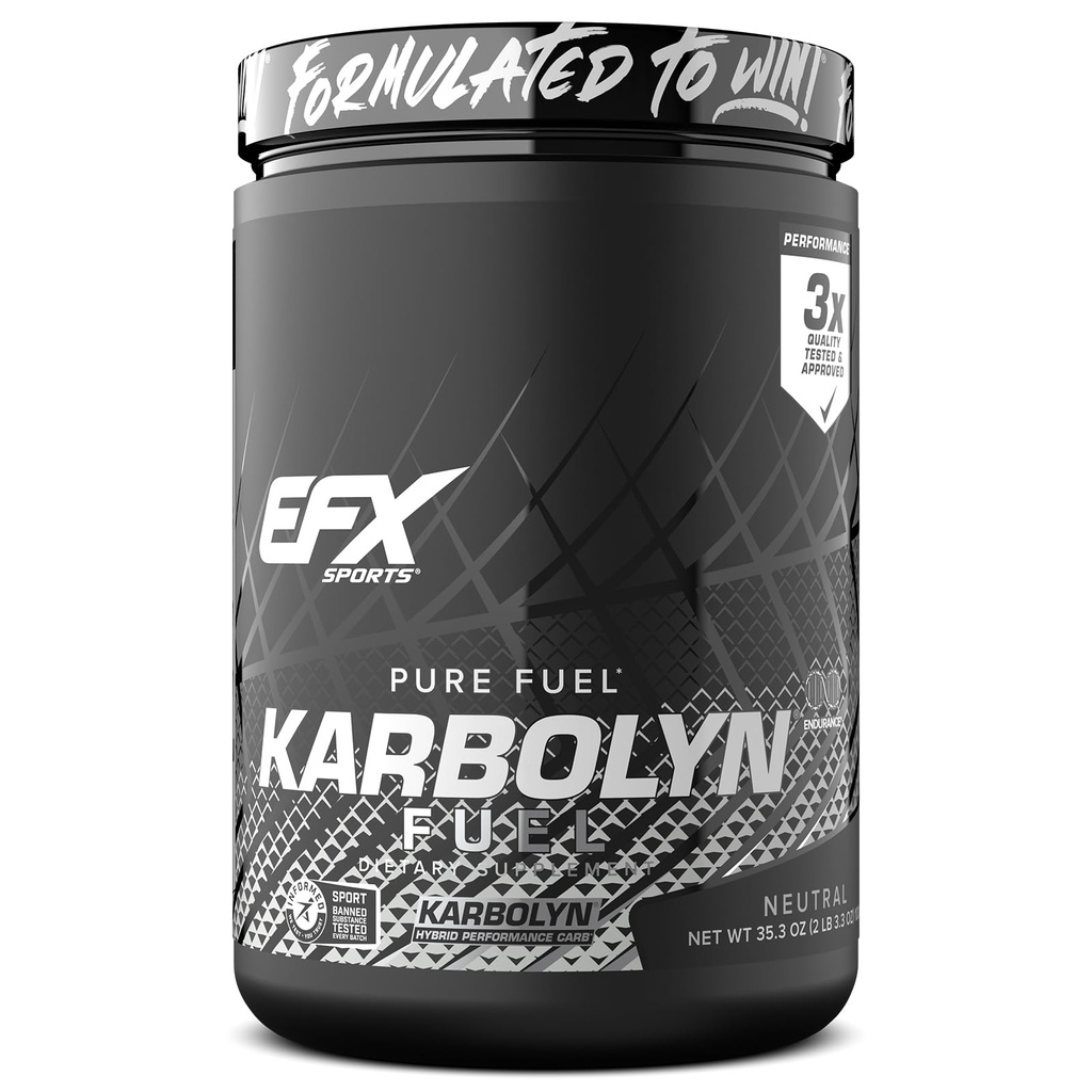 EFX Sports Karbolyn Brændstof • 124; Fast- Absorbing Carbodiate Powder • 124; Carb Belastning, Vedvarende energi, Quick Recovery • 124; Stimulant Gratis • 124; 20 Servere (Neutral)
