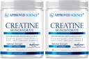 Godkendt videnskab Creatinine monohydrat pulver med BioPerine - workout support - 120 Servering - 5g Per Servering - Unflavored - Pack of 2 - Non- GMO, Vegan