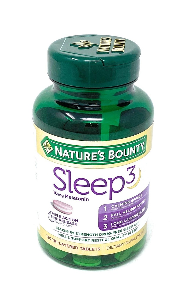 Naturens Bounty Sleep3 10 mg. Melatonin, 120 tabletter