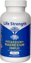 Life Strength Kalium & Magnesium Complex med aspartat, oxid, glycinat, gluconat & citrat - 1000mg (90 kapsler) Læger designet og brugerdefineret Blended