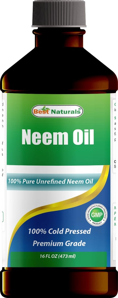 Bedste Naturals 100% Pure Neem Oil, 100% kold presset og uraffineret - 16 OZ (1 flaske)