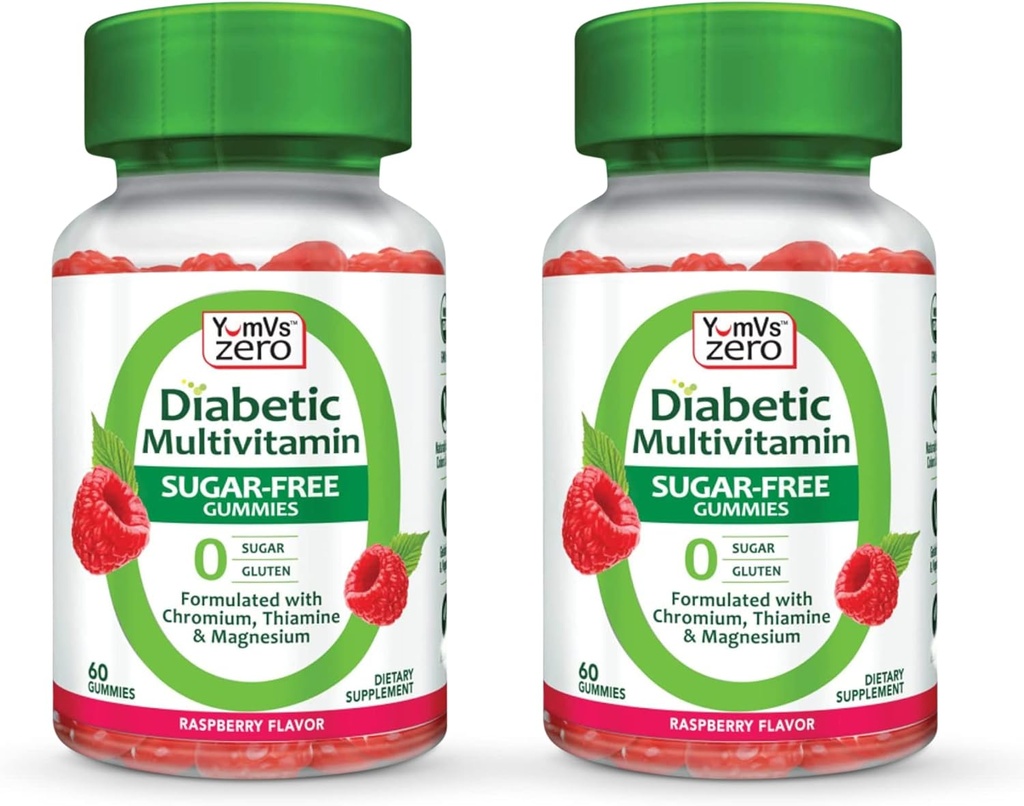 YUM- V 's Multivitamin Gummies Note 124; Sugar Free Supplement Vitaminer til kvinder & Mænd