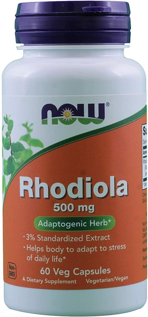 Nu fødevarer Rhodiola Rhodiola Rosea, 60 kapsler / 500mg