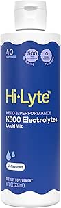 Hi-Lyte Keto & Performance K500 Electrolytes Unflavored Liquid Mix, 30 Servings