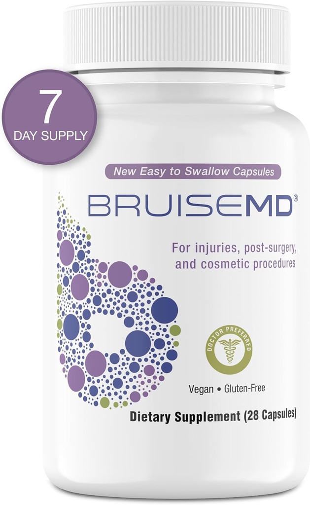 Supplement og Gel Bundle, Kombinationsbehandling for at hjælpe med at rydde mærker og reducere hævelse