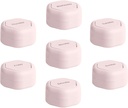 Cadence Travel Containers - Pill Case Set - Magnetiske Rejsekapsler, Daglig Medicin Organizer til piller, Kosttilskud, & Vitaminer - 7 Flex Smalls (0,56oz) for Ugentlig Pill Organizer - Petal