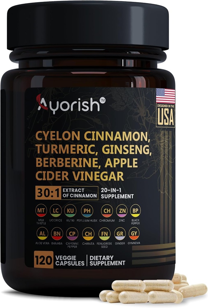 Ceylon Cinnamon Capsule 30: 1 Extract Ækvivalent med 9000mg