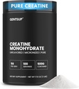 Creapure Creatinine Monohydrat Powder - Unflavored, 5000mg, 100 Servering - Boost Muscle Growth, Strength, Performance & Brain Health - Non- GMO, Gluten- Free, HPLC Testet, NSF Certified