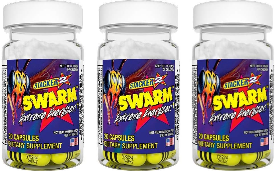 Swarm Extreme Energizer 20 Capsules (Pack of 3)