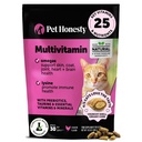 Cat Multivitamin Crunchy & Creamy Chews - Cat Treats for Health + Immunation, Joint Support, Skin & Coat, & fordøjelse - Vitaminer med Omega 3s, Lysin & Probiotika (30 Day Supply)