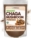 XPRS Nutra Organic Chaga Mushroom Powder - Premium USDA Organic Chaga Mushrooms Powder - Chaga Powder understøtter immunsundhed - Vegan Friendly Superfood til Chaga Tea og drikke (8 oz)