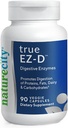 NatureCity True- EZ- D Non- GMO fordøjelsesmiddel Complex supplement til fordøjelsessygdomme og bloating relief for mænd og kvinder (90 Veggie kapsler) Super enzymer