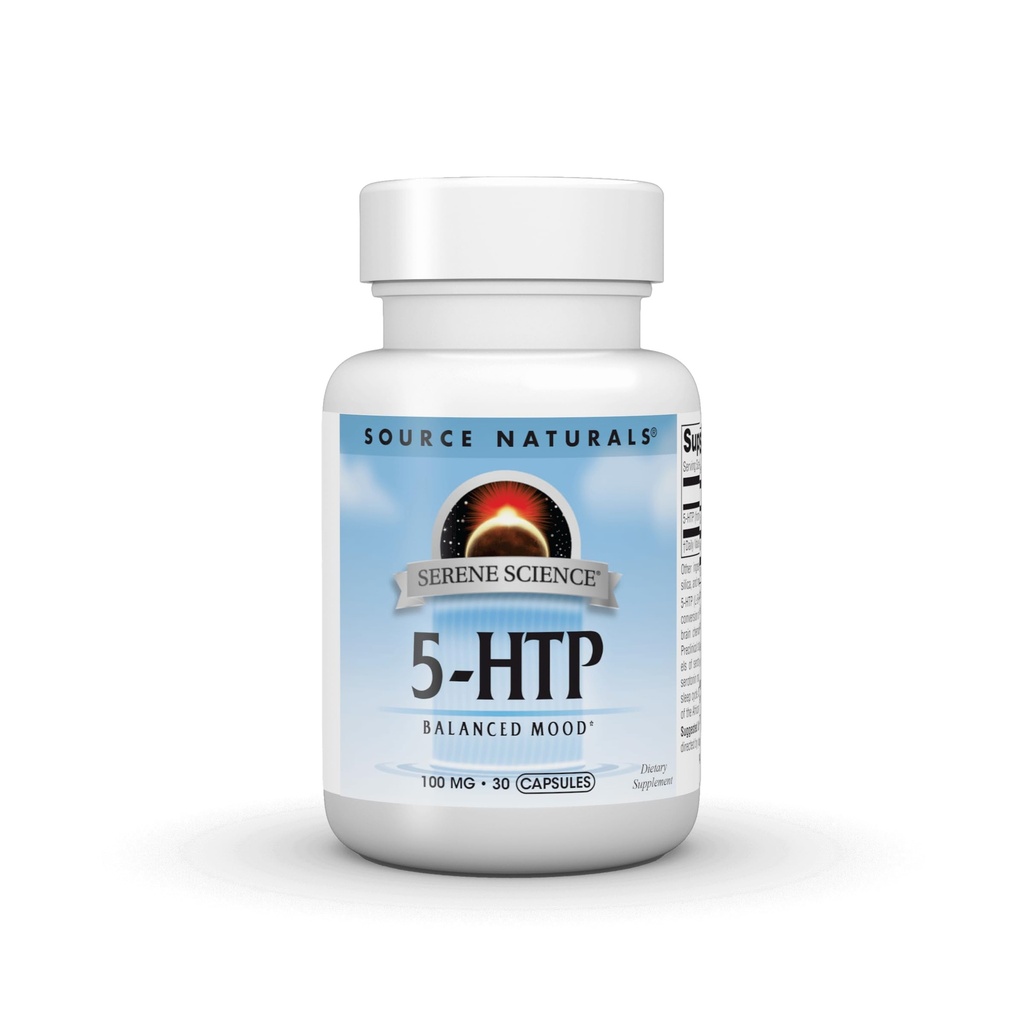Source Naturals Serene Science 5- HTP, Balanceret Mood * 100 mg - 30 kapsler