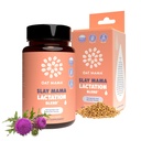 OAT MAMA Organic Lactation Supplement - 'Slay Mama' Velsignet Thistle & Fenugreek kapsler - Herbal Amning Blend, Postpartum Support til ammende mødre