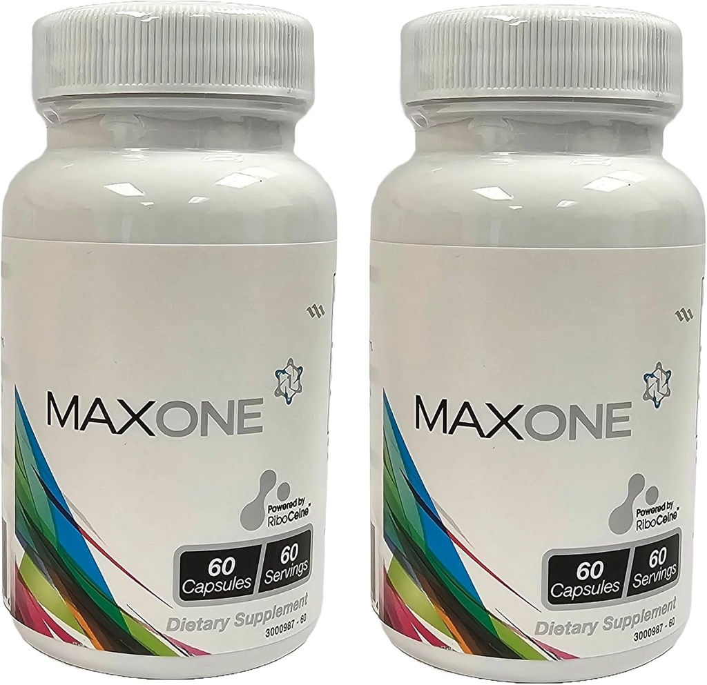 Max One, Focured Riboceine Supplementering, 60 Vegetabilske kapsler, 30 Servering (pakke med 2)