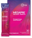 Mikrobiome Labs MegaPre Prebiotic Fiber Powder for kvinder, mænd og børn - Præ- doseret Prebiotic Fiber Supplement Powder med klinisk testet Oligosaccharides - Ananas Orange Guava (30 drik pakker)