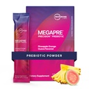 Mikrobiome Labs MegaPre Prebiotic Fiber Powder for kvinder, mænd og børn - Præ- doseret Prebiotic Fiber Supplement Powder med klinisk testet Oligosaccharides - Ananas Orange Guava (30 drik pakker)