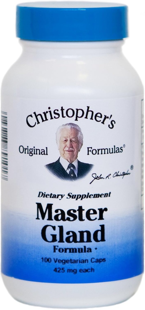 Christopher 's Original Formulas Master Gland Formel, 375 mg, 100 Vegetar Caps