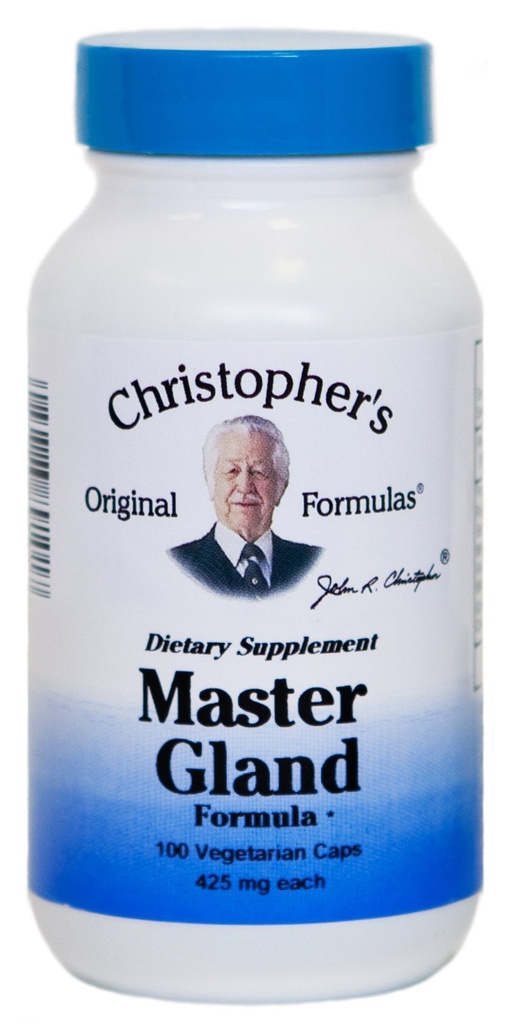 Christopher 's Original Formulas Master Gland Formel, 375 mg, 100 Vegetar Caps