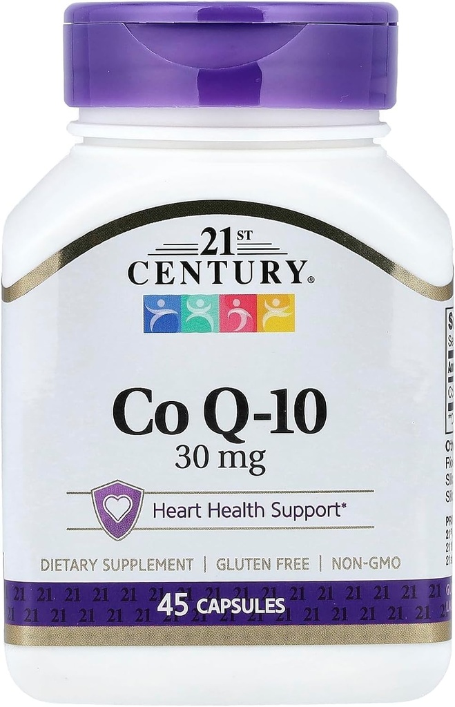 21. Century Co Q10 30 mg kapsler, 45 Tælling (21341)