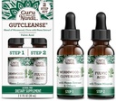 GuruNanda Gutcleense 2- Step Kit - Kosttilskud til hjælp med fordøjelse - Blend of Fulvic Acid, Wormwood, Clove & Neem Extract, 2x1 FlOz