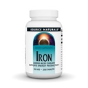 Source Naturals Iron, Aminosyrechelat - Kosttilskud, der understøtter energiproduktion - 250 tabletter