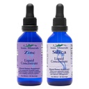 Eidon Ionic Minerals Flydende silica & Zink dråber, 2 Fl Oz, immunforsvar, hudpleje, All- Natural Ingredients, Ingen kunstige farver eller konserveringsmidler