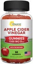 aSquared Nutrition Apple Cider Vinegas Gummies - 1500mg med moderen - 90 ACV Gummies w / vitamin B6 & B12, Folinsyre - Vegansk Gummy Supplement Alternativ til kapsler piller & drikke
