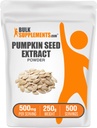 BulkSupplements.com Pumpkin Seed Extract Powder - Pumpkin Seed Supplement, Urte Supplement - Vegan & Gluten Free, 500mg per Serving, 250g (8,8 oz) (Pack of 1)