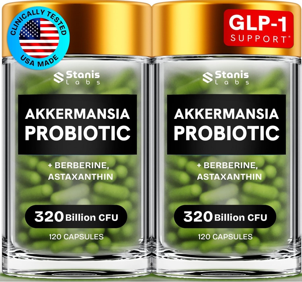 Akkermansia Muciniphila Probiotika 320 Millioner CFU = 124; GLP-1 Probiotisk og Prebiotisk