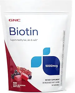 GNC Biotin 5000mcg - 30 Soft Chews