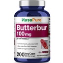 NusaPure Butterbur Extract 100mg per hætter 200 Veggie Kapsler (Non-GMO, Vegetar, Vegan)