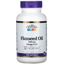 21. århundrede Flaxseed Oil 1000mg Softgels 120 Count (3 Pack)