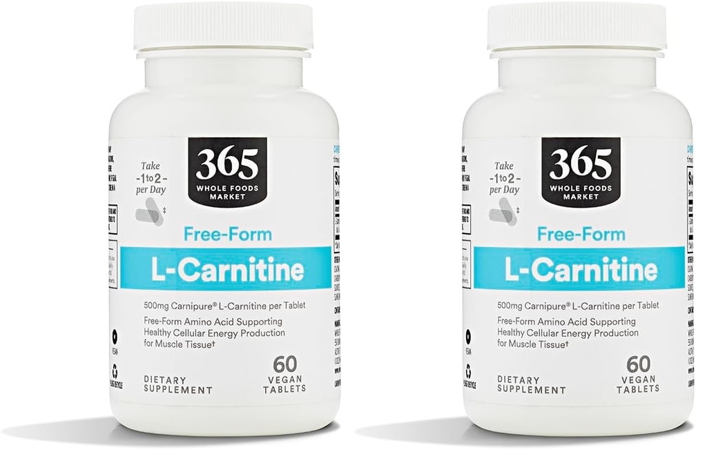 Whole Foods Market, L Carnitin 500mg, 60 ct (pakning med 2)