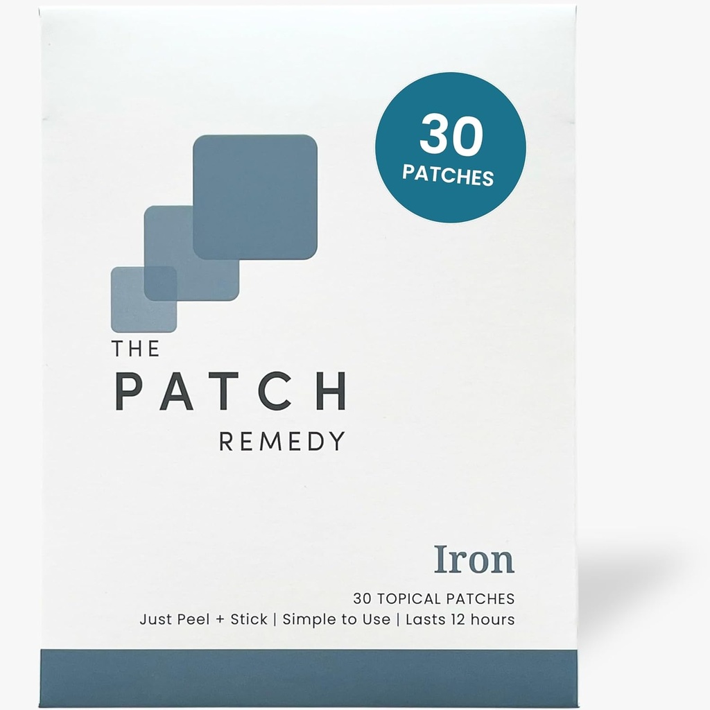 The Patch Remedy Iron Patch Budding 124; Iron Bisglycinate, C-vitamin, B9-vitamin (methylfolat), B12-vitamin, beta- caroten, Astaxanthin Budding 124; 30 Patches