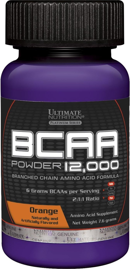 Ultimate Nutrition Aromatiseret BCAA 12.000mg forgrenet kæde Aminosyretilskud Pulver, Orange, Single Serving