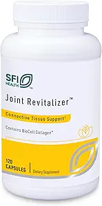 Klaire Labs SFI Health Joint Revitalizer - Patenteret Hydrolyzed Collagen Peptid Formel med Chondroitin, MSM & Hyaluronsyre, Hypoallergen Connective Tissue Support (120 kapsler)
