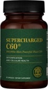 Global Healing Center Supercharged C60 - Mikro- Aktiveret Carbon Fulleren w / Organic MCT Powder, 10 gange mere kraftfuld end regelmæssige C60 Kosttilskud - Hjælper afgiftning, Aging (30 kapsler)