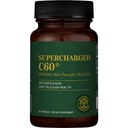 Global Healing Center Supercharged C60 - Mikro- Aktiveret Carbon Fulleren w / Organic MCT Powder, 10 gange mere kraftfuld end regelmæssige C60 Kosttilskud - Hjælper afgiftning, Aging (30 kapsler)