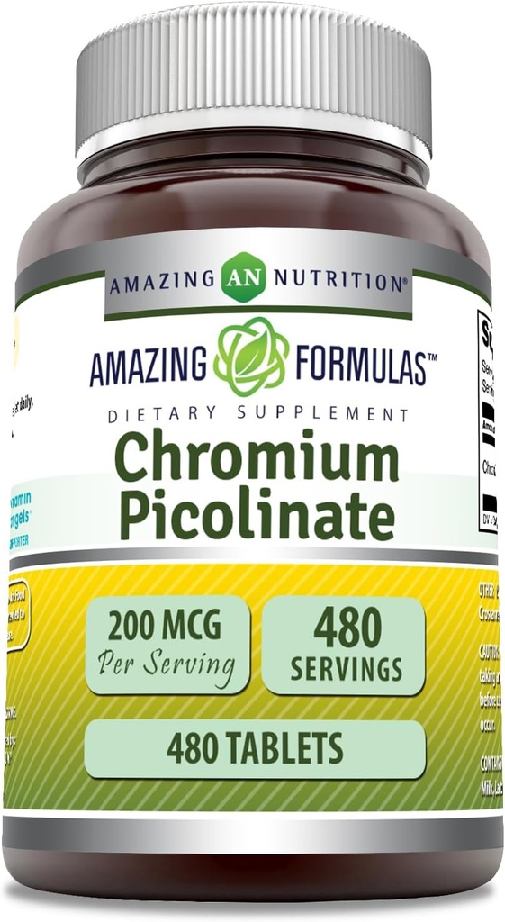 Amazing Formulas Chrom Picolinate Supplement Note 124; 200 Mcg Per Serving