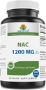Brieofood NAC supplement N- acetyl cystein 1200 mg per servering 250 kapsler - immunsupportsupplement