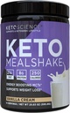 Keto Science Ketogen Meal Shake Vanilla Kosttilskud, rig på MCT og protein, pakket med kollagen, vitaminer og mineraler, Keto og Paleo Friendly, Vægttab, (14 portioner), 20.49 Oz