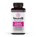NeuroQ Calm Focus Capsules - Stress Relief Supplement - Understøtter Mental Function & Afslapning - Sensoril Ashwagandha, Magnesium, GABA, L- Theanin, Andin Cocoa & Kava Kava - 60 Kapsler