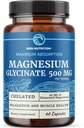 Magnesium Glycinat 500 mg 1 125; Chelat til høj Absorption 124; Muskelrelaksering, Bones, Heart, Nerve, Sleep & Calm Support for Women & Men 1 125; Magnesium Chelate Supplement & Bisglycinate Complex 124; 60ct