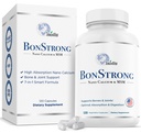 Nano Calcium supplement - 7-in-1 Knoglestøtte med MSM, Vitamin D3, K1, Magnesium, Zink - Høj Absorption Calcium til kvinder & mænd - Vitaminer til knogler og joints - Made in USA - 120 Kapsler