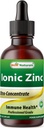 Bedste Naturals Ionic Liquid Zink - immunforsvar - høj biotilgængelighed - glasflasker 2 OZ (60ml)