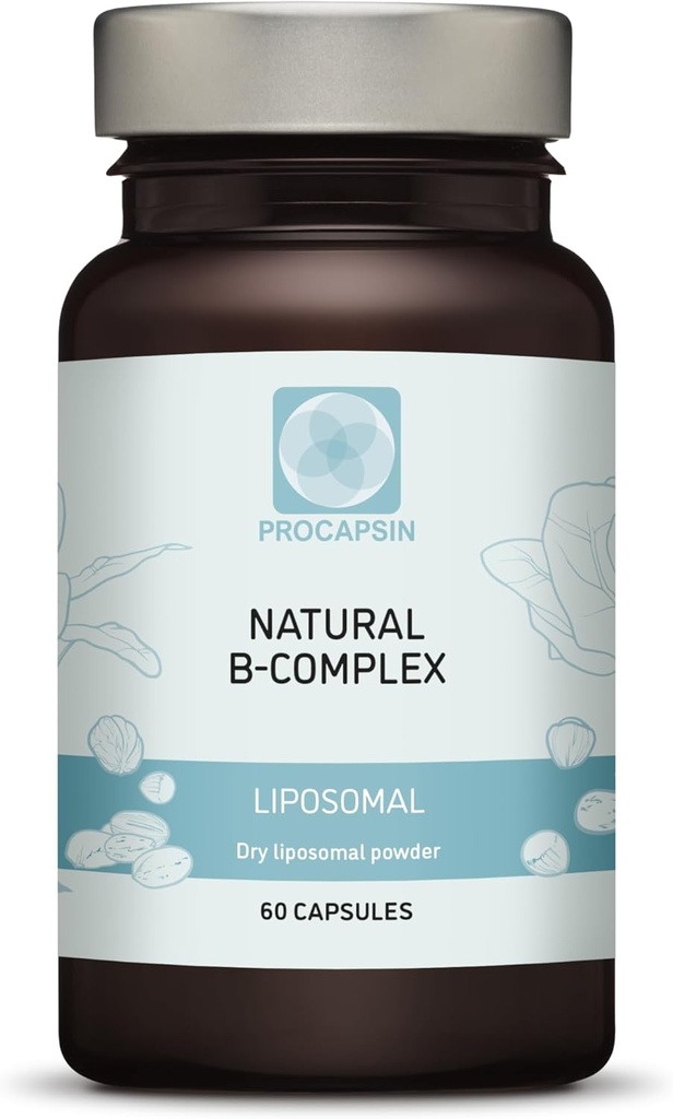 Naturlige Liposomal B komplekse kapsler med alle 6 vigtige B vitaminer (60)