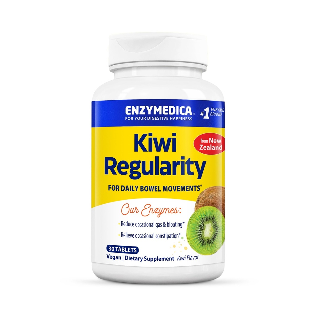 Enzymedica, Kiwi Regularity, Understøtter Regelmæssige tarmbevægelser, Relieves Lejlighedsvis Forstoppelse, Gas & Bloating, 30 Greve