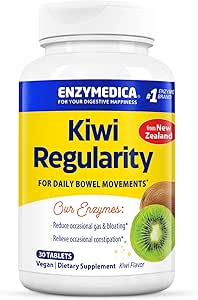 Enzymedica, Kiwi Regularity, Understøtter Regelmæssige tarmbevægelser, Relieves Lejlighedsvis Forstoppelse, Gas & Bloating, 30 Greve