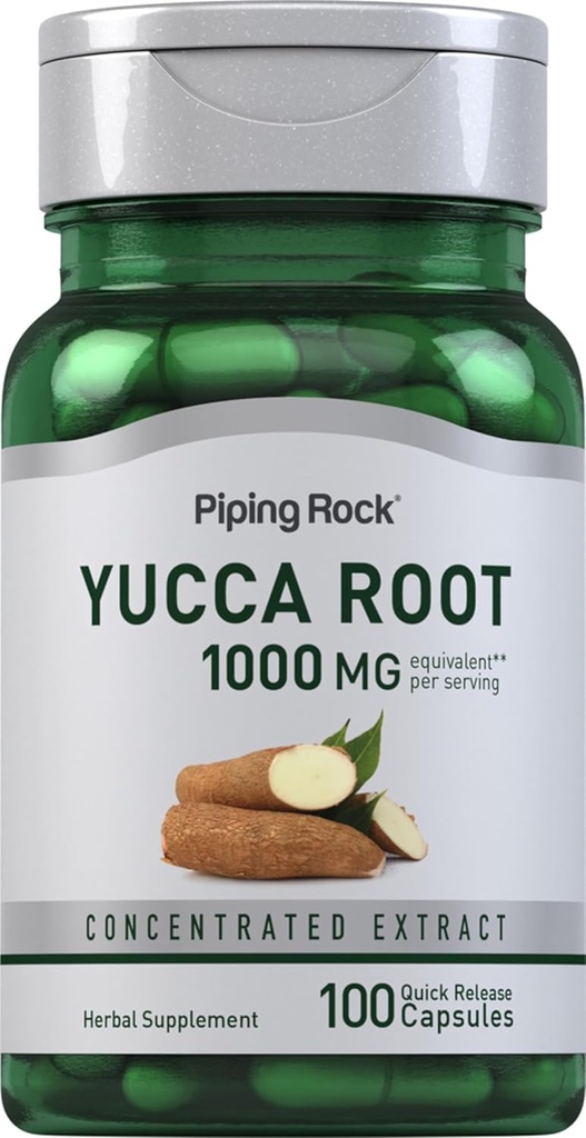 Piping Rock Yucca Root Capsules 1000mg